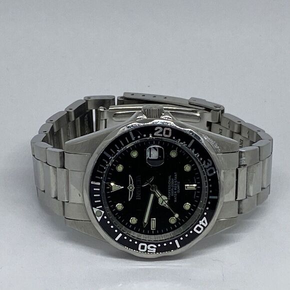 Invicta Pro Diver 8932 Men Silver Stainless Steel Analog Dial Quartz Watch RQ583 - Picture 7 of 12